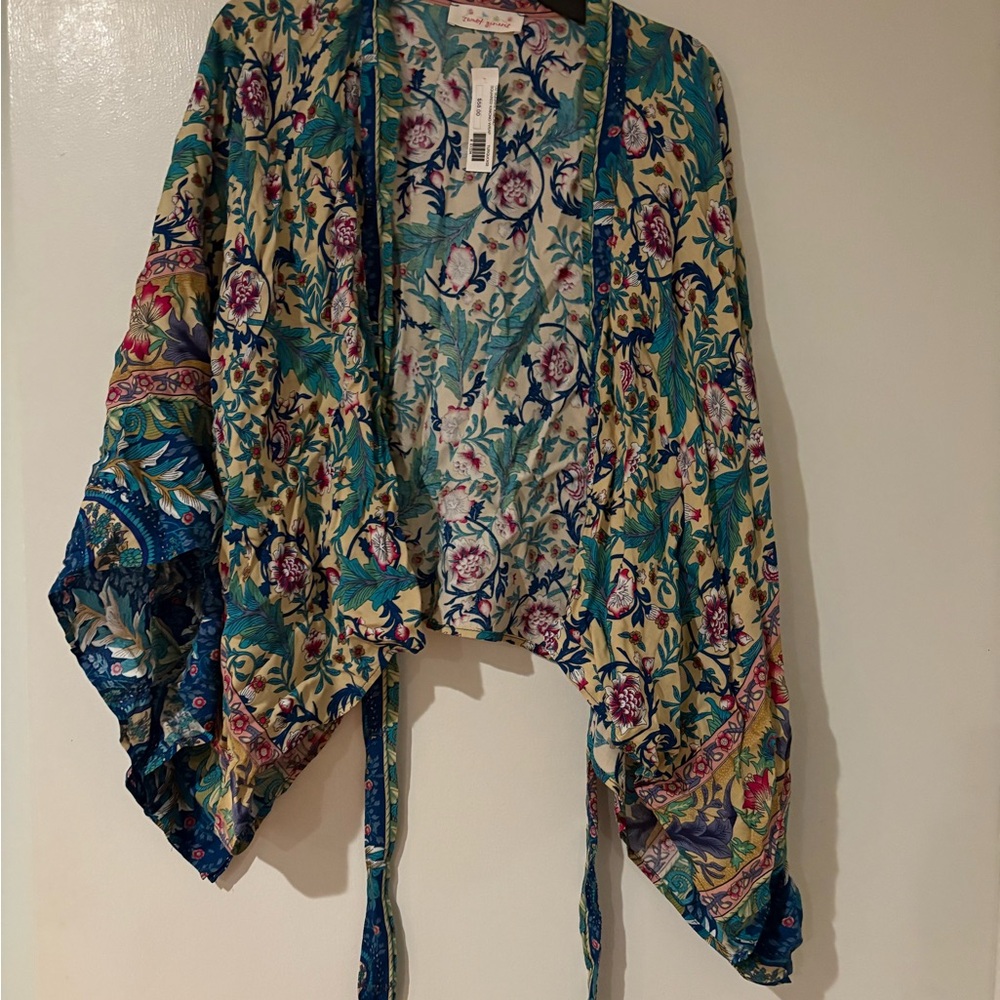 Floral Kimono with Vibrant Colors